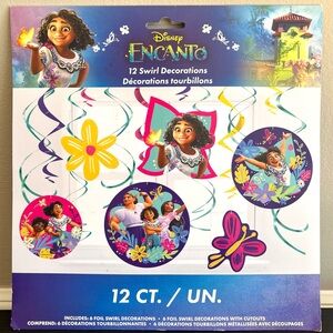 Disney Encanto Foil Swirl Hanging Decorations Birthday Party 12 Piece